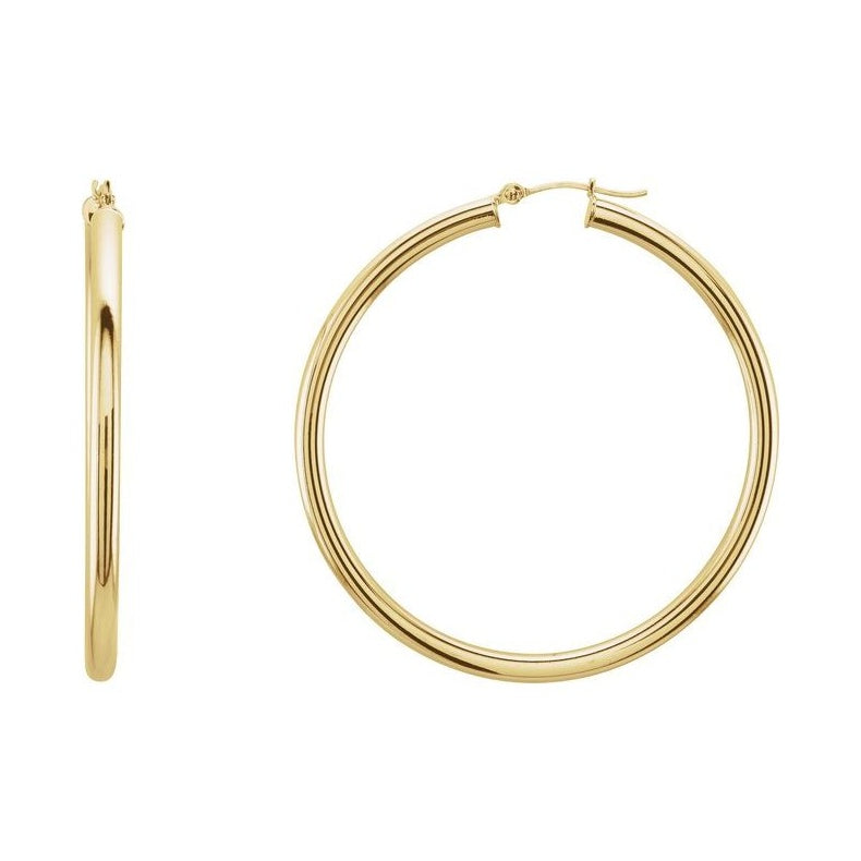 Tube Hoop Earrings