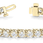 14K Yellow Gold Lab Diamond In-Line Tennis Bracelet