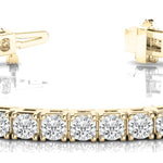 14K Yellow Gold Lab Diamond In-Line Bracelet