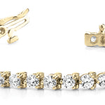 14K Yellow Gold Lab Diamond In-Line Bracelet
