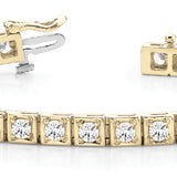 18K Yellow Gold Lab Diamond Line Bracelet