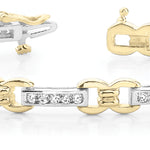 18K Yellow Gold Diamond Fashion Bracelet