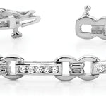18K White Gold Lab Diamond Fashion Bracelet