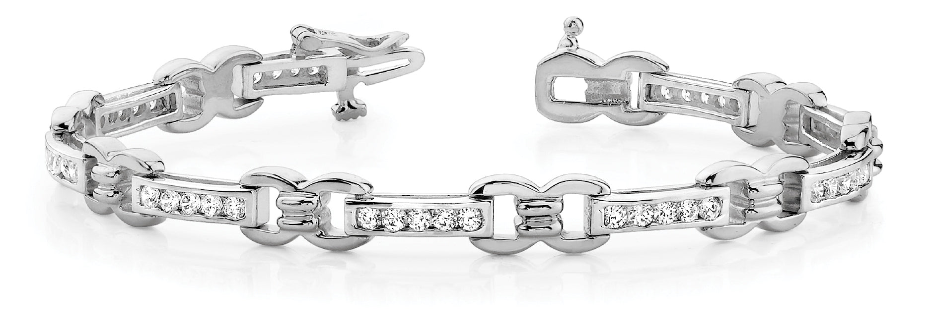 18K White Gold Lab Diamond Fashion Bracelet