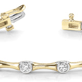 14K Yellow Gold Diamond Fashion Bracelet