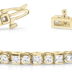14K Yellow Gold Diamond In-Line Bracelet