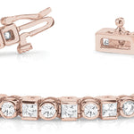 Rose Gold Lab Diamond In-Line Bracelet