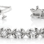 Lab Diamond XO Line Bracelet