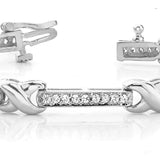 Lab Diamond Tennis Bracelet in Precious Metals