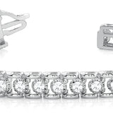 White 14K Gold Lab Diamond Tennis Bracelet