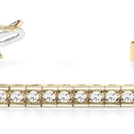 14K Yellow Gold Lab Diamond Tennis Bracelet
