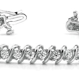 Lab Diamond S Link Tennis Bracelet