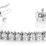 Lab Diamond Line Bar Bracelet