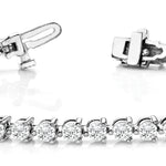 Lab Diamond In Line Prong Set Tennis Bracelet
