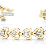Yellow Gold 6-Diamond Line Bracelet
