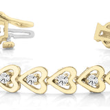 Yellow Gold 6-Diamond Line Bracelet