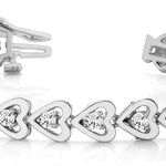 White Platinum 6-Diamond Inline Bracelet