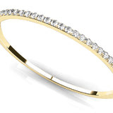 14K Yellow Gold Diamond Bangle Bracelet