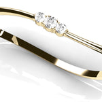 14K Yellow Gold Diamond Bangle