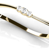 18K Yellow Gold Diamond Bangle Bracelet