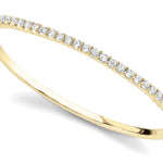14K Yellow Gold Diamond Bangle
