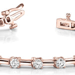 Rose Gold Diamond Fashion Bracelet | 31 Stones