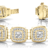 14K Yellow Gold Lab Diamond Fashion Bracelet