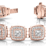 Rose Gold Multi-Diamond Lab Bracelet