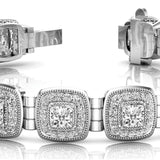 Lab Diamond Multi-Cut Tennis Bracelet