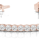 Rose Gold Lab Diamond Tennis Bracelet