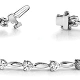White Gold Lab Diamond Fashion Tennis Bracelet