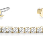 14K Yellow Gold Lab Diamond In-Line Tennis Bracelet
