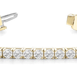 14K Yellow Gold Lab Diamond In-Line Tennis Bracelet