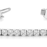 Lab Diamond In Line Prong Set Bracelet