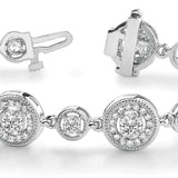 Lab Diamond Vintage Gold Bracelet