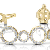 Yellow Gold 297-Diamond Tennis Bracelet