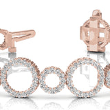 Rose Gold Lab Diamond Tennis Bracelet