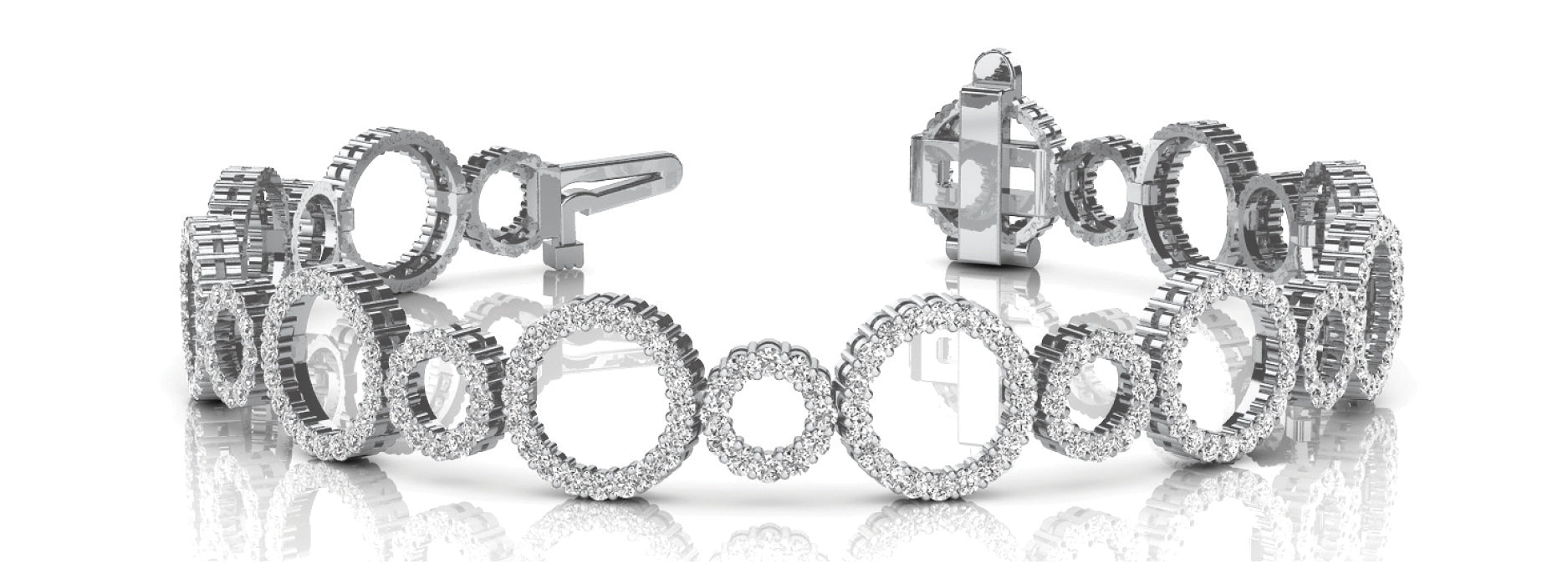 White Platinum 297 Diamond Tennis Bracelet