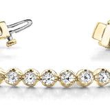 14K Yellow Gold Lab Diamond In-Line Bracelet