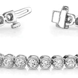 Lab Diamond Bezel Line Bracelet