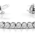 Lab Diamond In-Line Prong Set Bracelet
