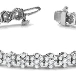 14K White Gold Lab Diamond Tennis Bracelet
