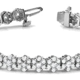 14K White Gold Lab Diamond Tennis Bracelet