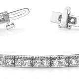 Vintage Diamond Lab Grown Tennis Bracelet
