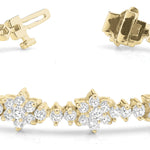 18K Yellow Gold Diamond Tennis Bracelet