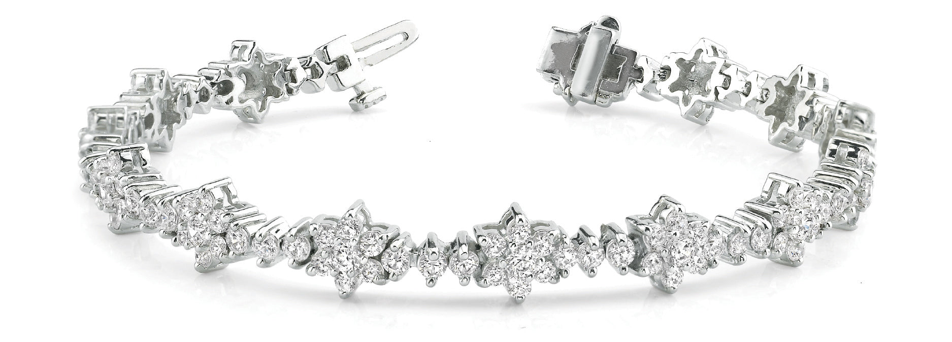 White Gold Lab Diamond Tennis Bracelet