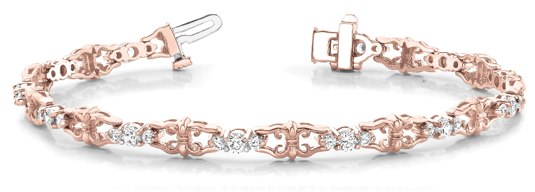 Rose Gold Lab Diamond Fashion Bracelet