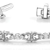 14K White Gold Lab Diamond Fashion Bracelet