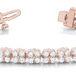 14K Rose Gold Diamond Tennis Bracelet