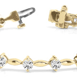 14K Yellow Gold Lab Diamond Fashion Bracelet